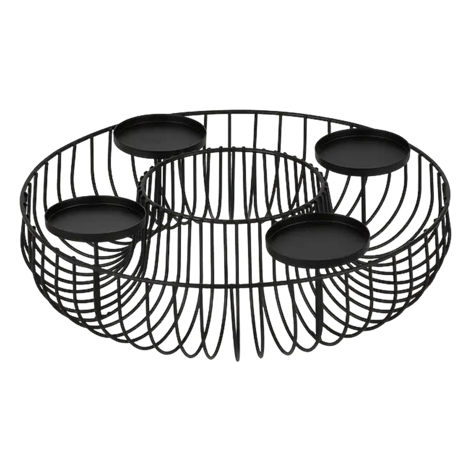 Tsophreniq Christmas Advent Wreath Rings Metal Holders Table Decorations Candelabra Flower Arrangement Bowl Holders