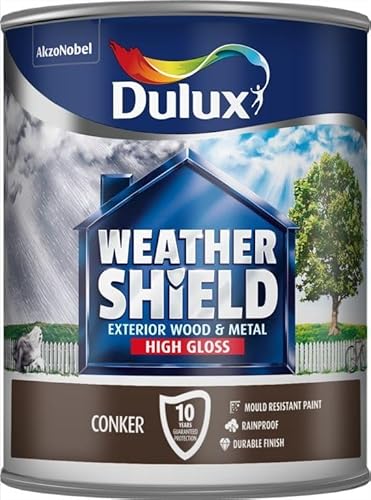STX_445530 Dulux Weathershield Exterior Gloss 750ml Conker (5090992)