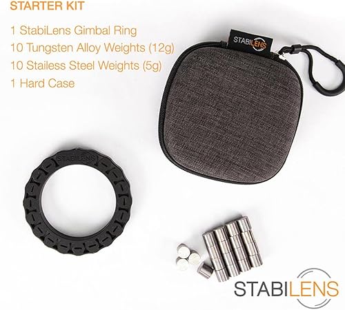 Miniatura 6 de Kit de iniciación estabilizador de cardán, incluye anillo de cardán, 10 pesos de aleación de tungsteno