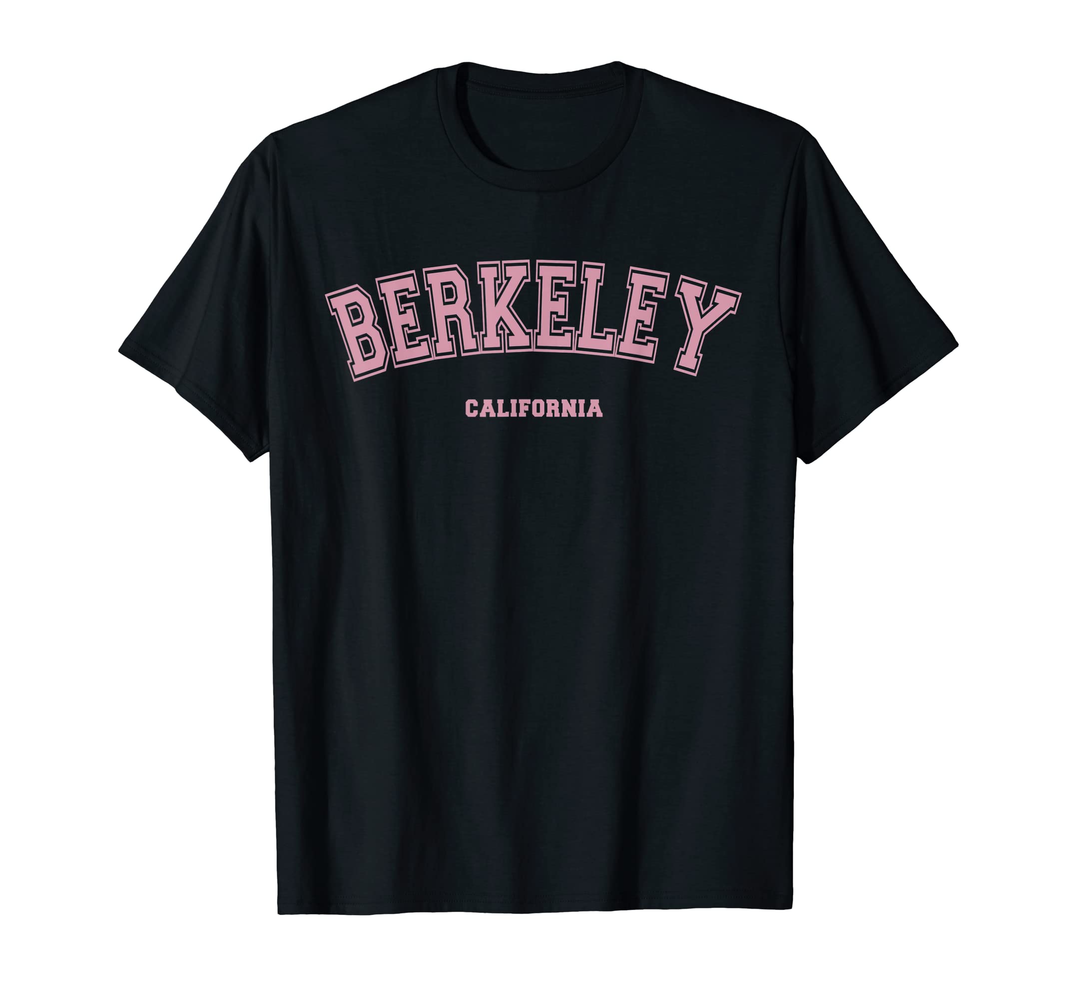 Berkeley California USAPink Berkeley California CA Varsity Style on Berkeley T-ShirtOEKO-TEX STANDARD 100