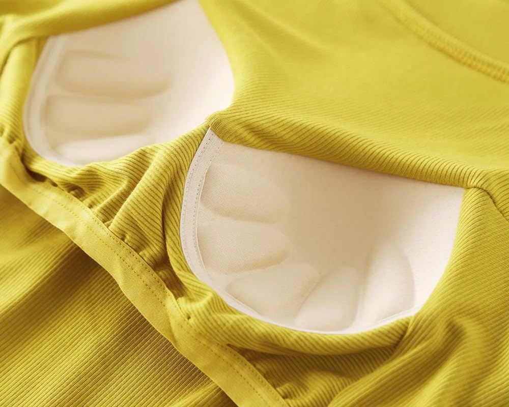 Camicia da Notte Donna - Camicia da Notte Estiva da Donna Imbottitura per Il Petto Camicia da Notte in Cotone di Grandi Dimensioni Comodo Abito Modale Indumenti da Notte Femminili