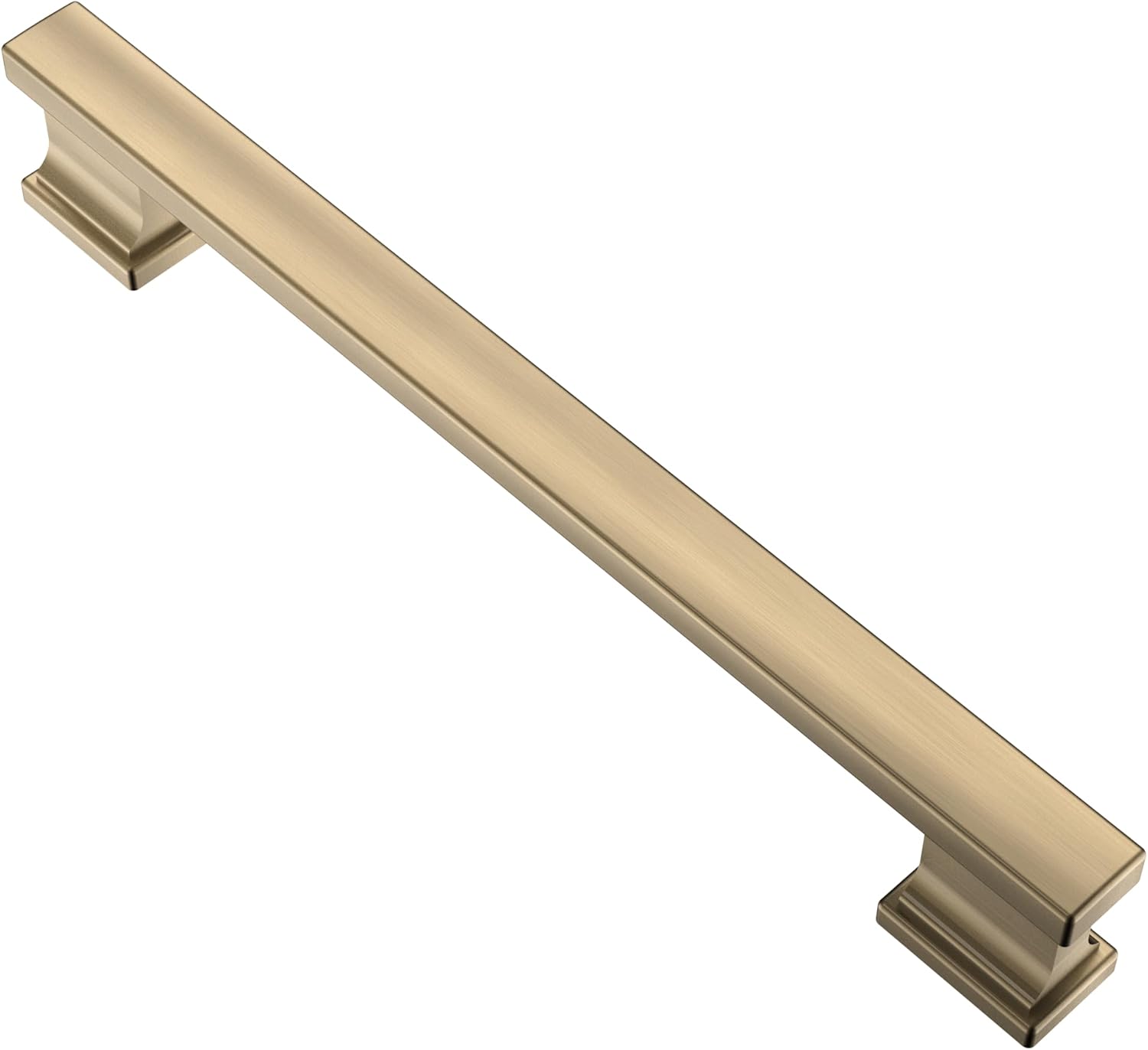 Alzassbg 15 Pack Brushed Antique Brass Pulls, 61/4 Inch(160mm
