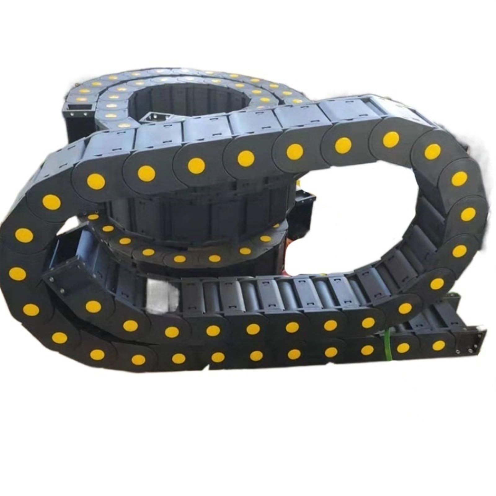Cadena Portacable Flexible de Nylon, Portacables de plástico de Tipo Cerrado R150 de 1 Metro (55 x 50 mm, 60 mm, 75 mm y 100 mm)(45x60mm)