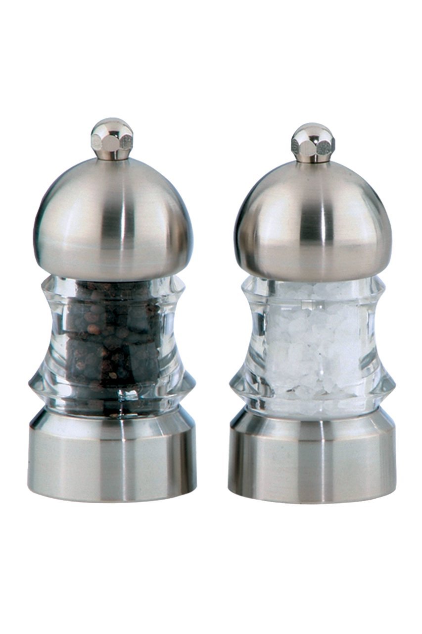Chef Specialties 3.5" Metro Pepper Mill and Salt Mill Set, Clear
