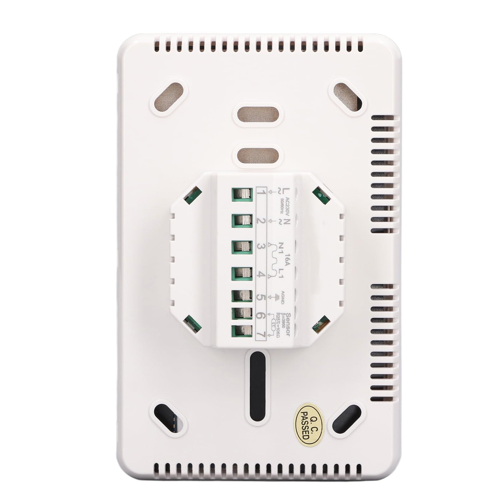 Hyuduo Termostato Digitale Programmabile Smart WiFi Termostato con Schermo Verticale da 4,3 Pollici per il Controllo del di Raffreddamento del Riscaldamento Domestico (3A)