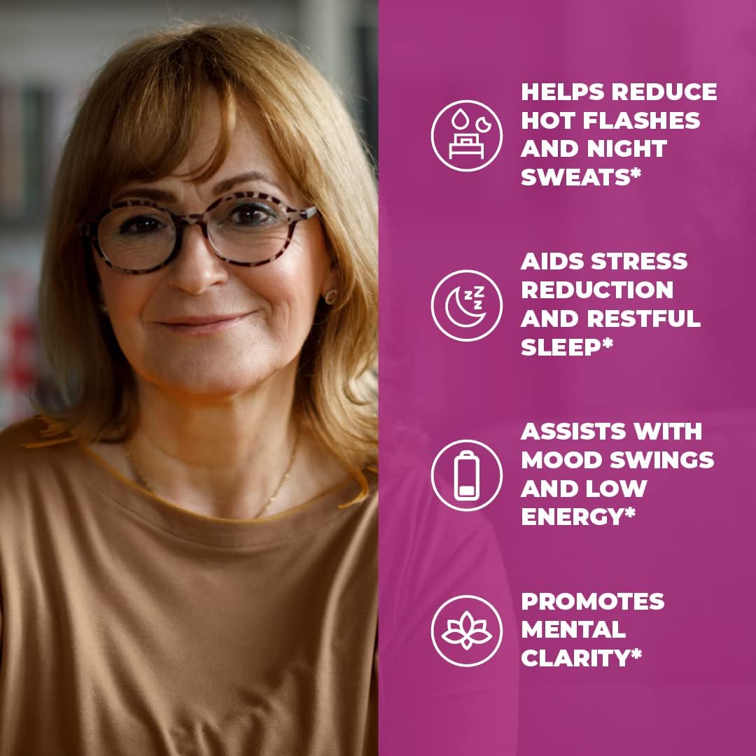 Bundle Menopause Support for Women with Black Cohosh, Sage & Phytoestrogen + Turmeric Curcumin Saffron with Ceylon Cinnamon. Supplement for Hot Flash Relief & Night Sweats + Joint Pain Relief : Health & Household