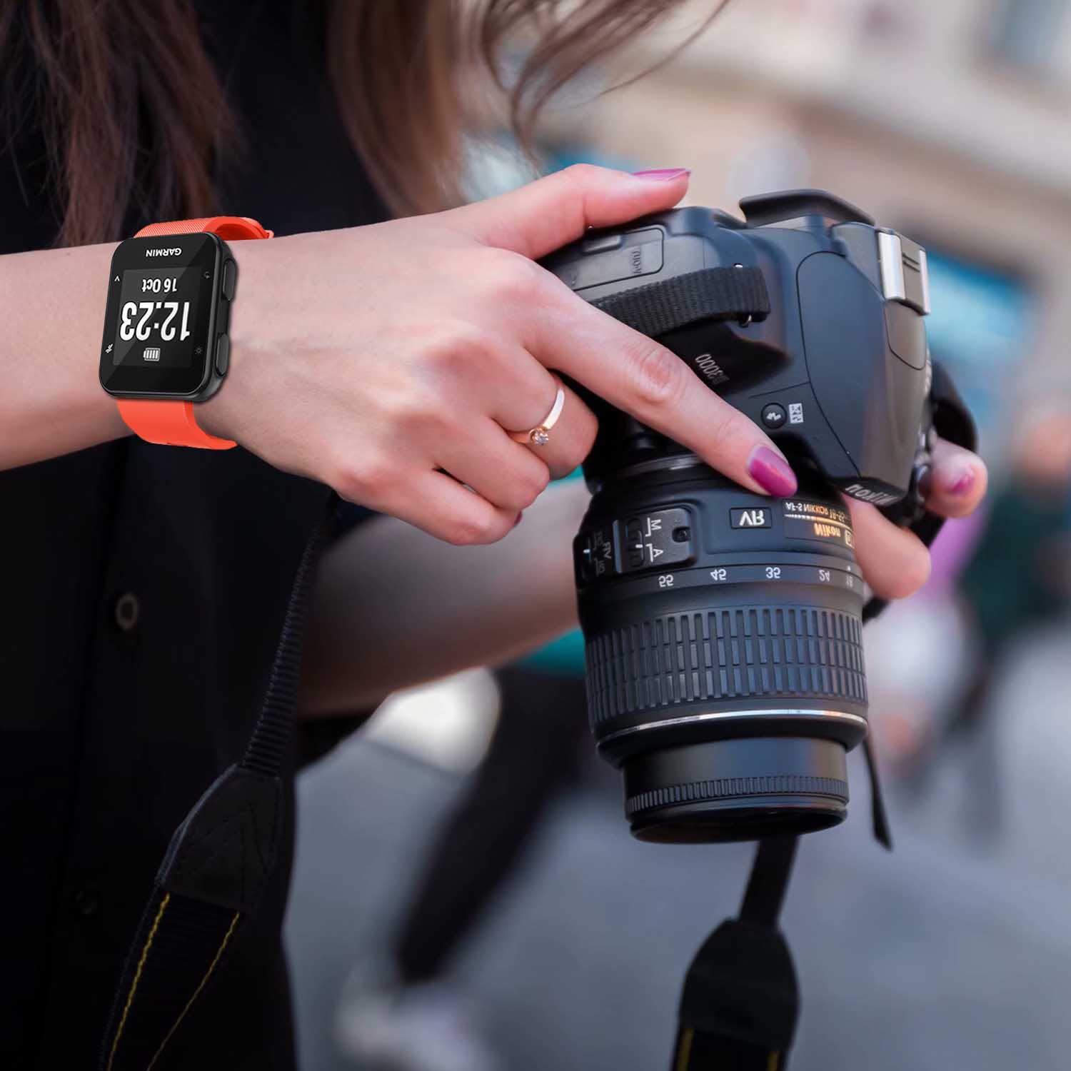 Amazon.co.jp: GVFMバンド Garmin Forerunner 35対応 ソフトシリコン 