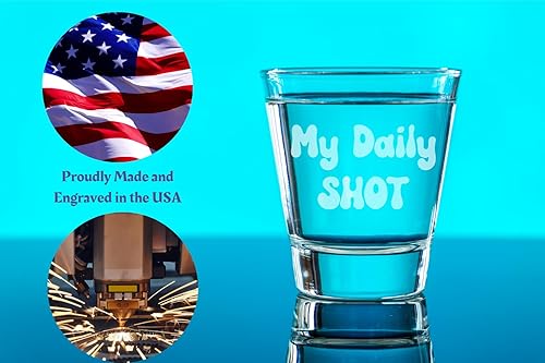 Miniatura 3 de Vaso de chupito personalizado, anteojos de texto personalizados, vidrio de 2 onzas de primera calidad para regalos, vacaciones, bodas (4)