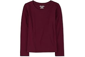 Girls Long Sleeve Basic Layering T Shirt Size 7-8