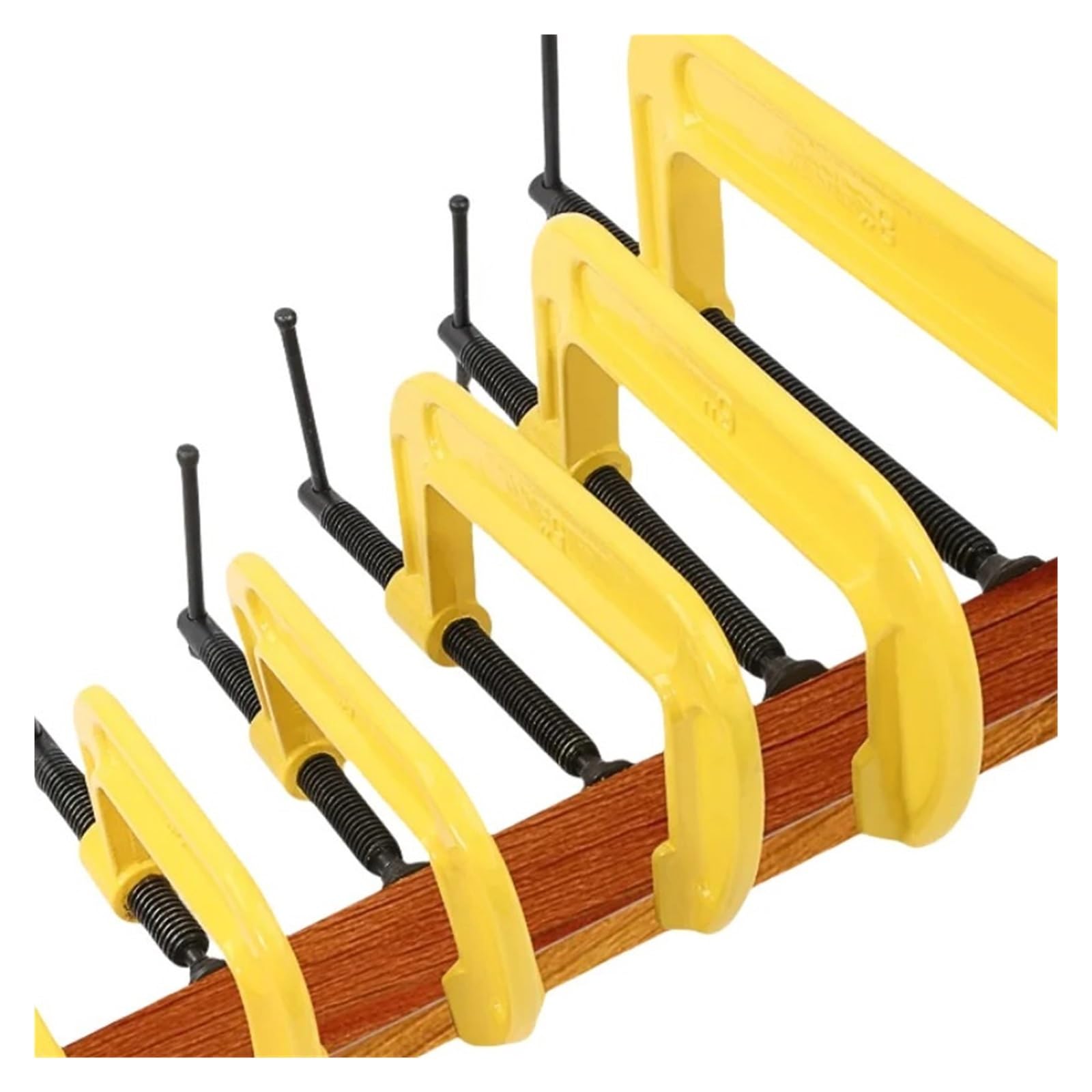 Morsetti a C regolabili da 1-12" for la lavorazione del legno for carichi pesanti Fissaggio rapido a 90° for carpenteria/lavorazione dei metalli(10-inch)