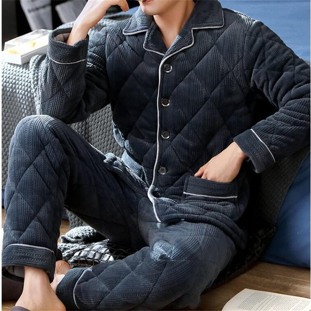 Pajamas Male Winter Thickening And Velvet Coral Flannel Autumn