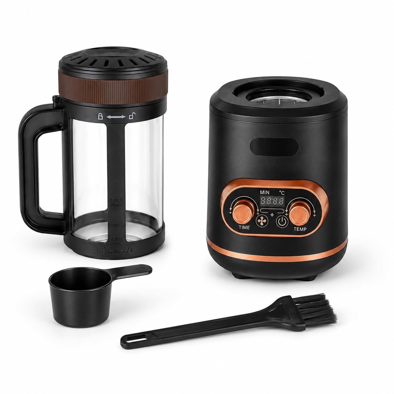 Macchina elettrica del controllo della temperatura del torrefattore 300g del caffè 2400W