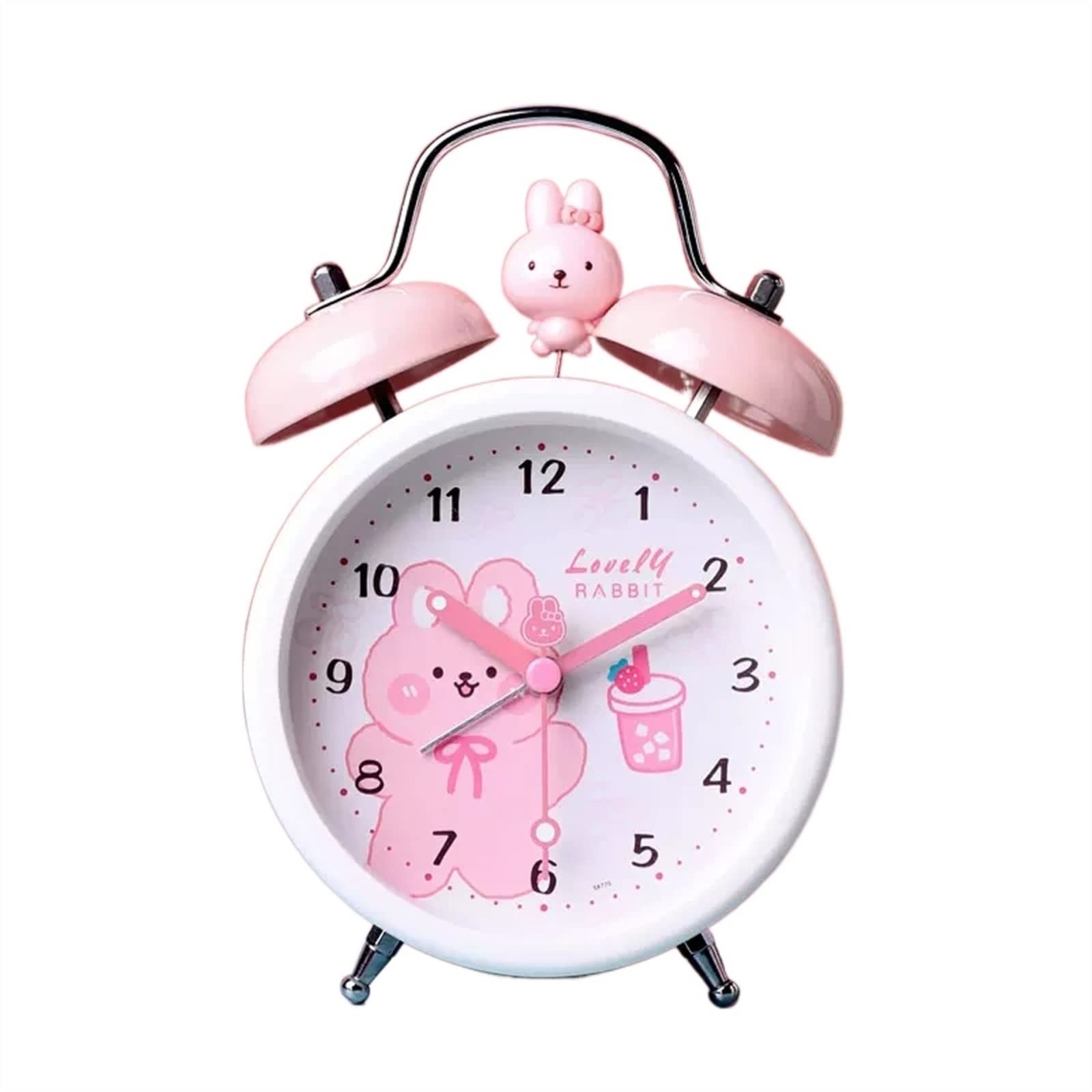 SBZIOJHDR alarm clock, alarm clocks bedside for bedrooms,Alarm Clock,Clocks Bedside,Rabbit for Kids, Cute for Heavy Sleepers with Backlight