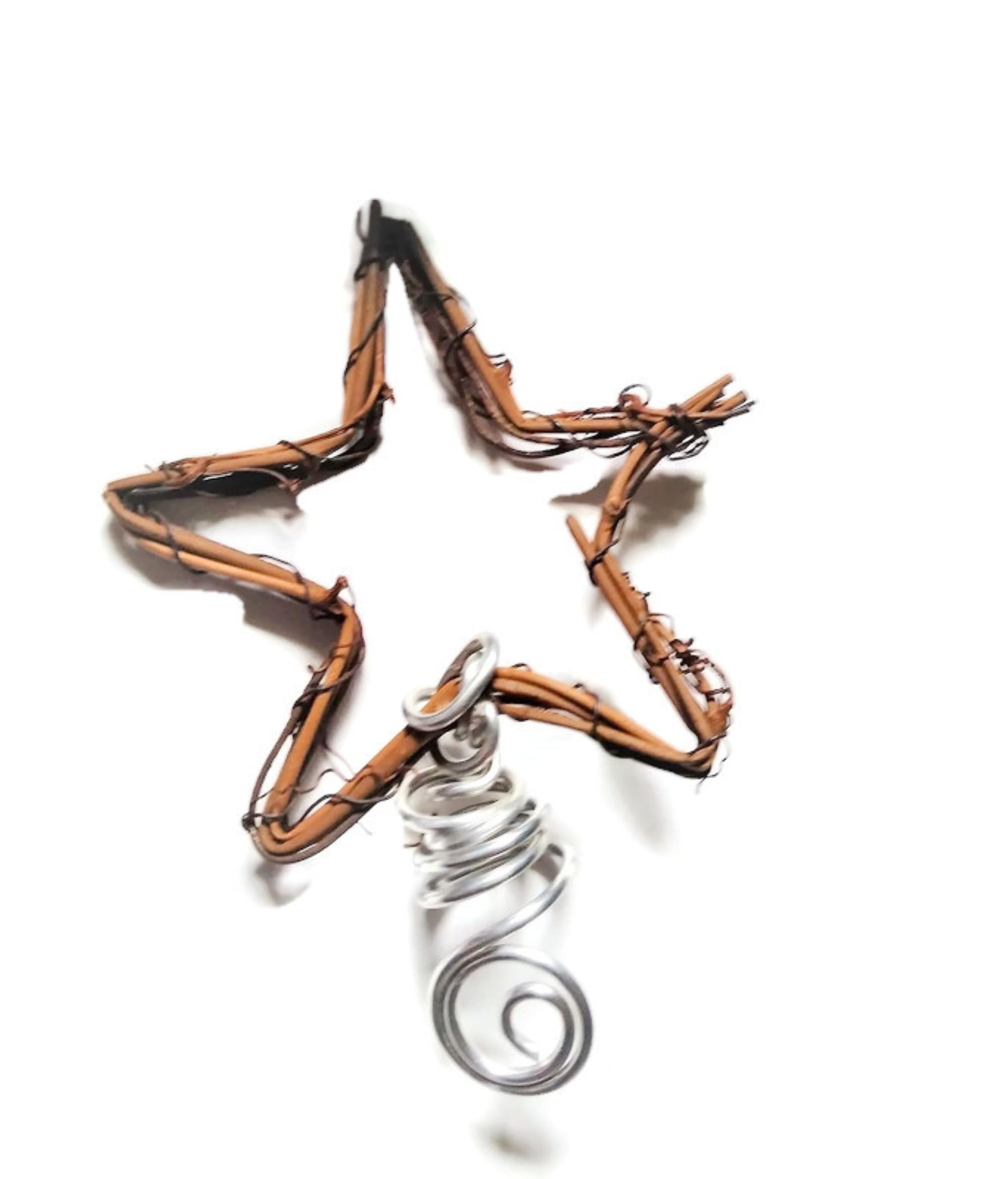 Mini Twig Christmas Tree Star for Small Holiday Trees