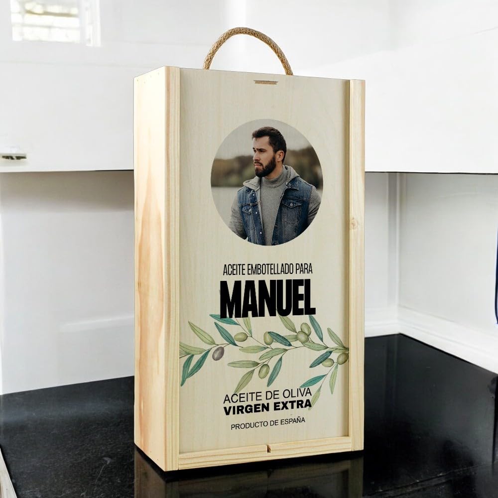 Estuche Regalo Personalizado Aceite de Oliva Virgen Extra Gourmet