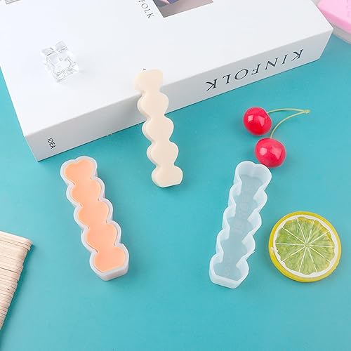 Miniatura 6 de Moldes de velas de corazón apilables, moldes de vela de pilar de corazón, molde de vela grande en forma de corazón para velas de aromaterapia, jabón