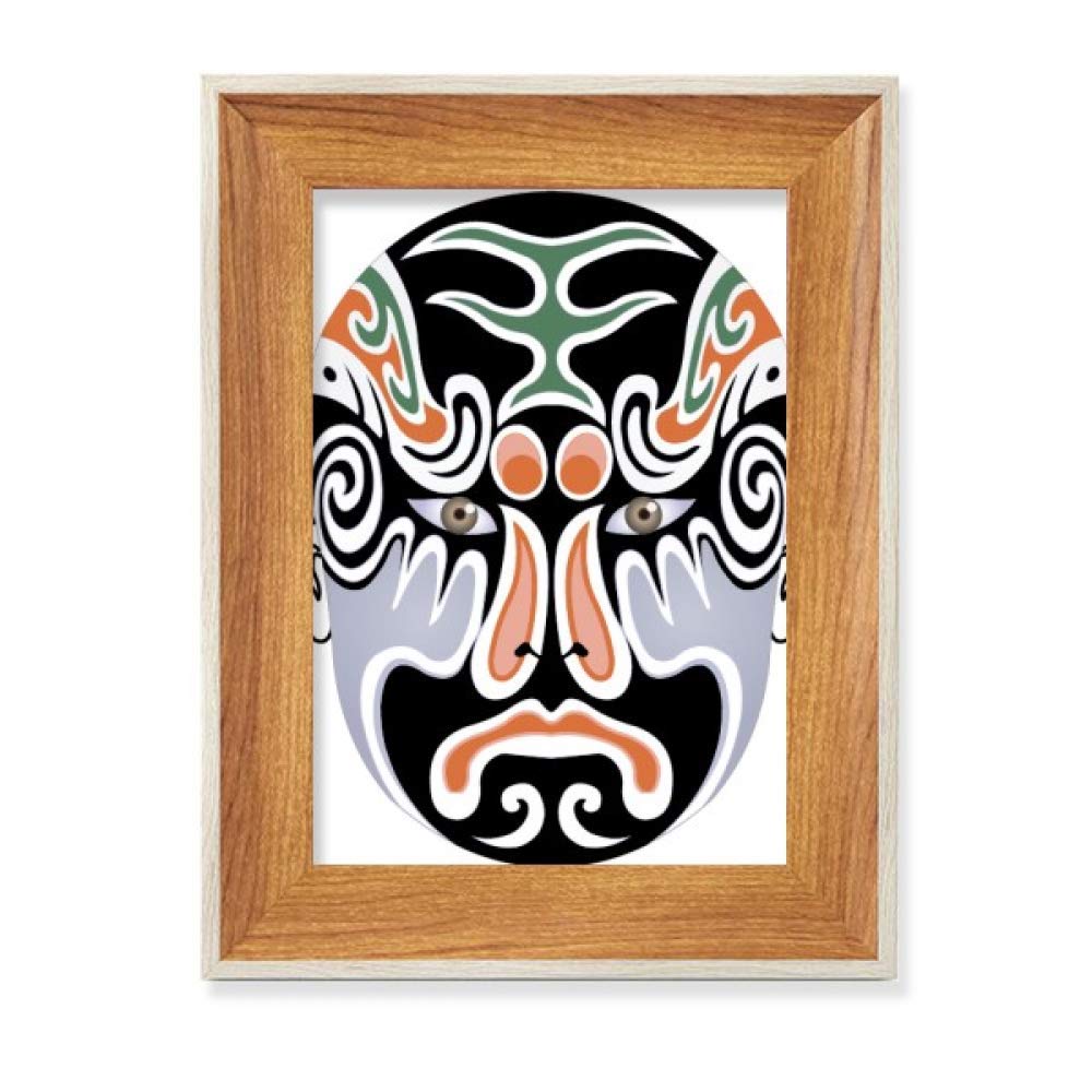 Cadre de photo opéra de pékin en bois cadeau culturel original peinture