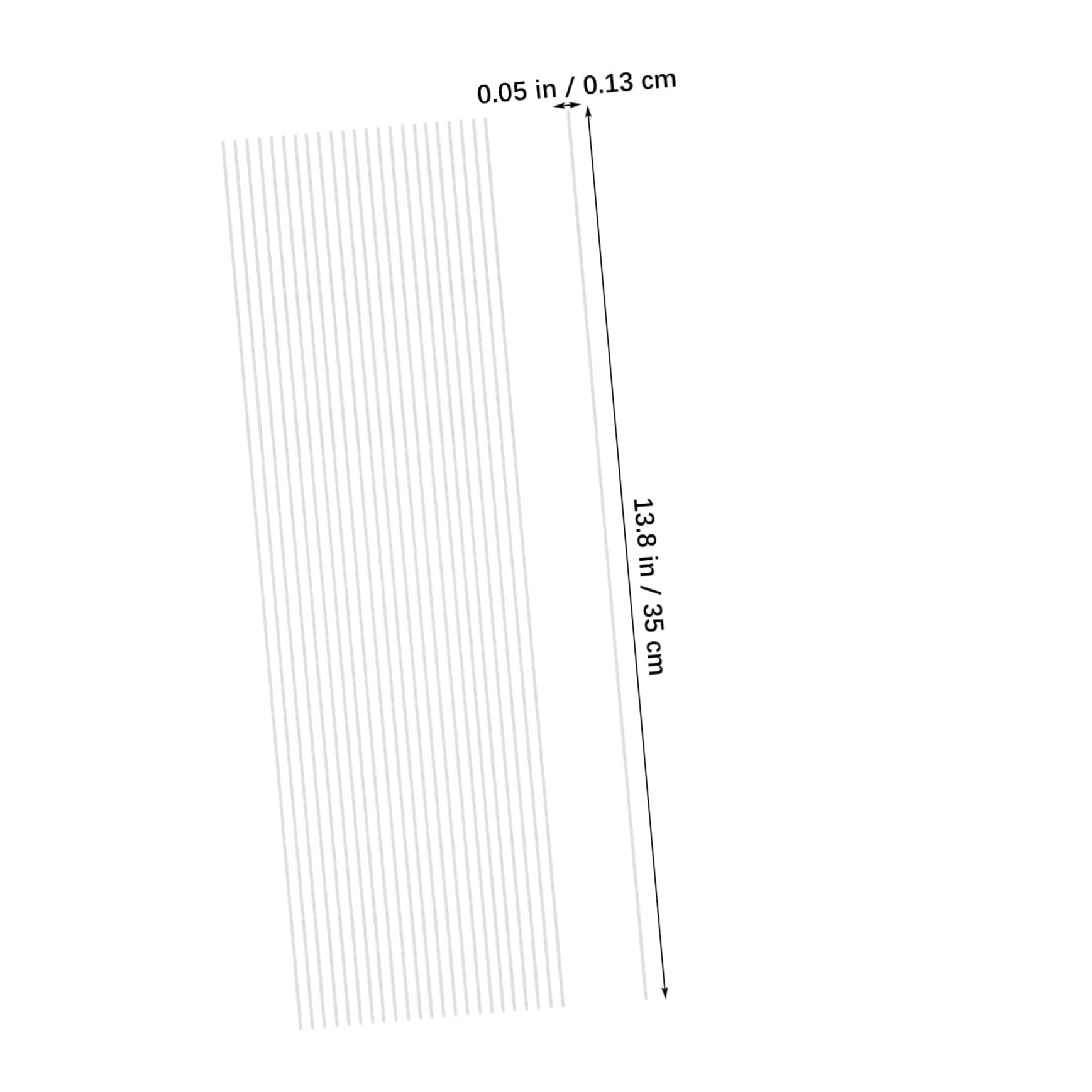 Homoyoyo Craft Florist Wires 100pcs White Artificial Stem Wire for DIY Floral Projects