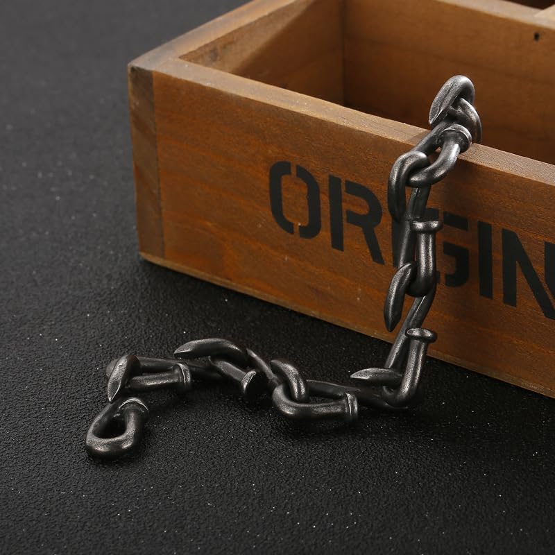 Rivet Stainless Steel Men's Bracelet Steel Nail Design Vintage Style Bracelet Gothic Hip Hop Jewelry, Lobster Clasp - Image 9