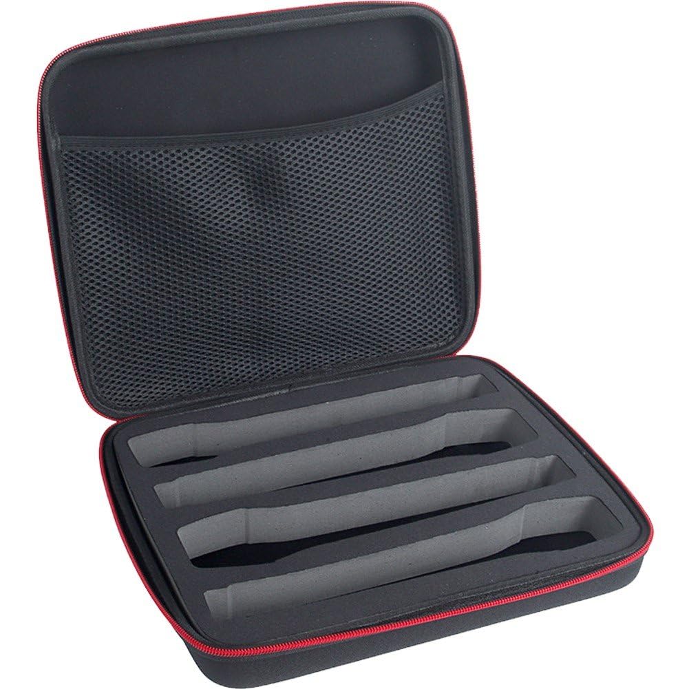 Étui pour microphone sans fil avec mousse réglable pour rangement portable