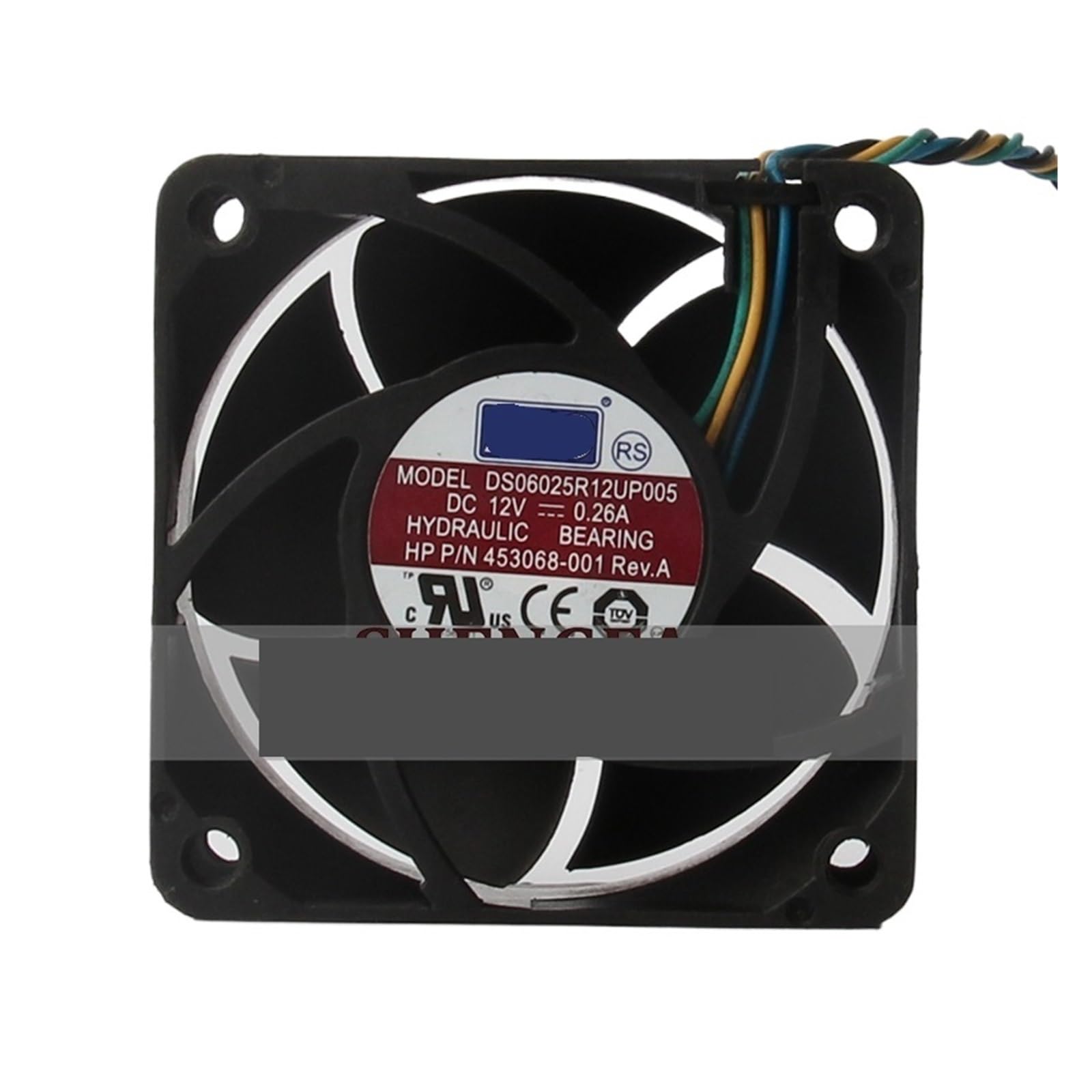 IVEKYKIBC DS06025R12UP005 Cooling Fan 4-Wire DC12V 0.26A 60x60x25MM 6025 6CM