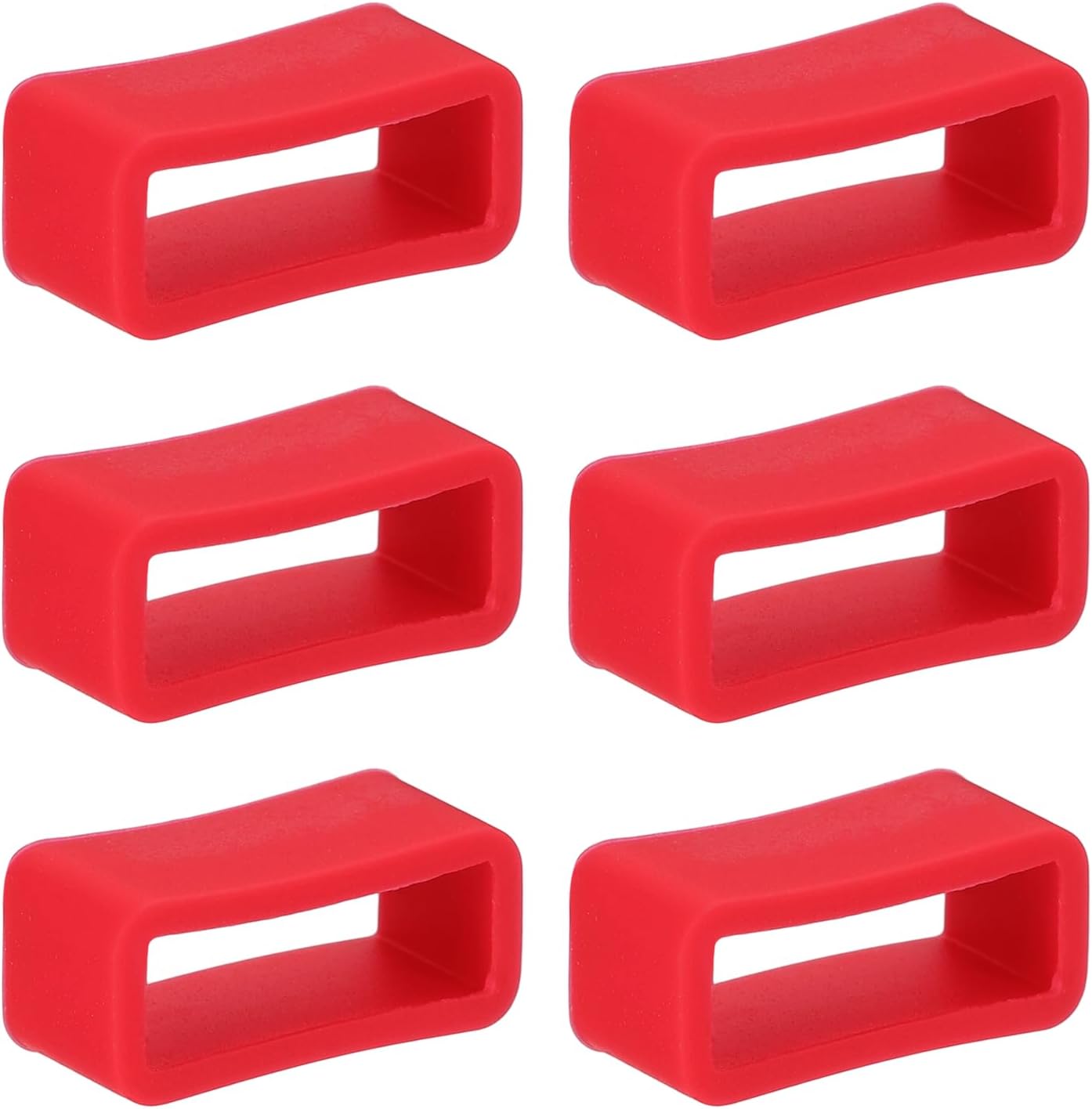 PATIKIL Watch Band Holder Loop, Silicone Replacement Fastener Rings Watch Band Strap Keeper