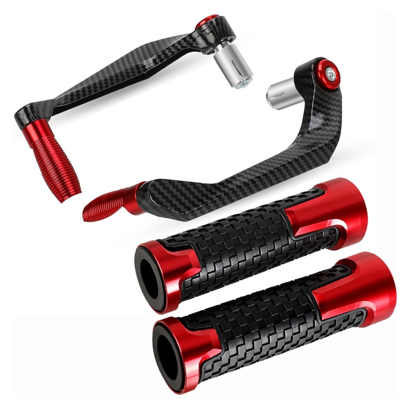 Lbcsrmh A Set Red Motorcycle Brake Clutch Lever Protector Motorcycle Accessories Handlebar Grips Guard Brake Clutch Lever Handguard Protector For Ni&Nja Zx-6R Zx6r Zx636r Zx6rr