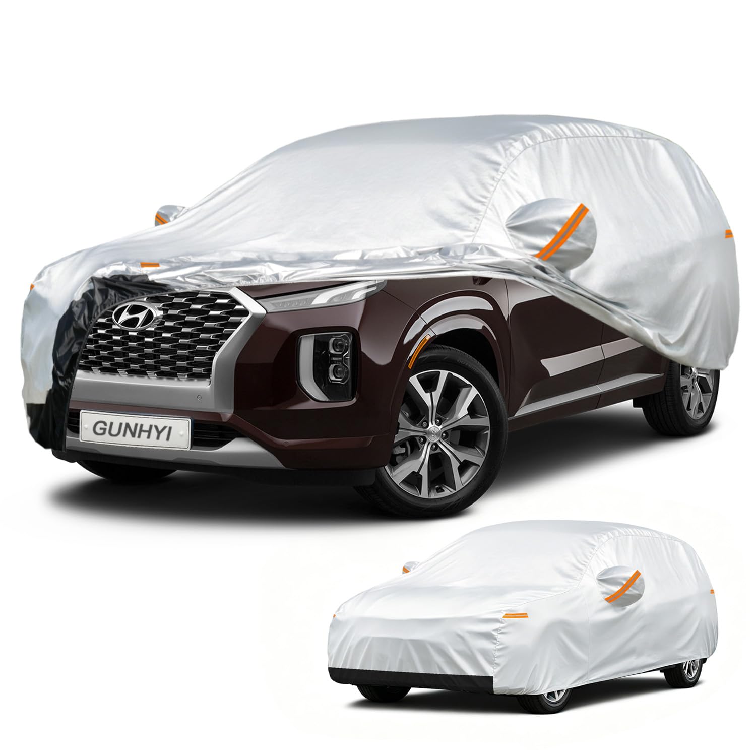 GUNHYI Car Cover Custom Fit Hyundai Palisade (2018-2026) Waterproof for Automobiles, Oxford Sun Rain Dust Snow Protection (Ships from US Warehouse, Delivery 3-8 Days)