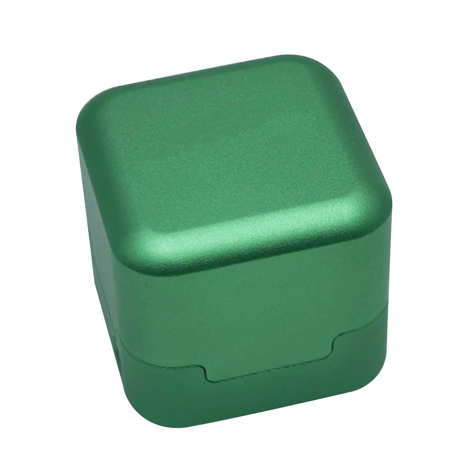 QSTDGVPW Pool Cue Chalk Holder, Square Chalk Box, Sturdy And Lightweight, Made of Aluminum Alloy, Green