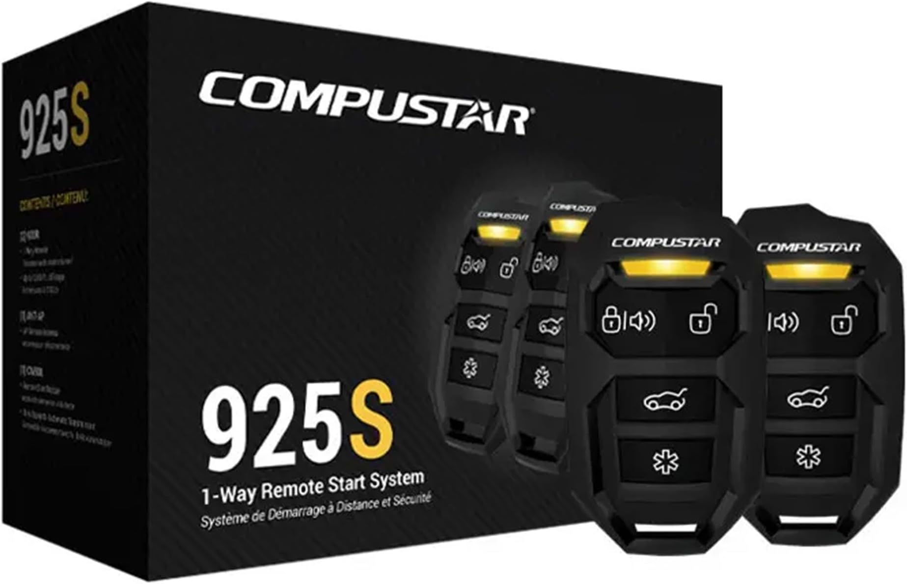 Compustar CS925S 4-Button 1 Way Remote Start System (up to 1500' Range)