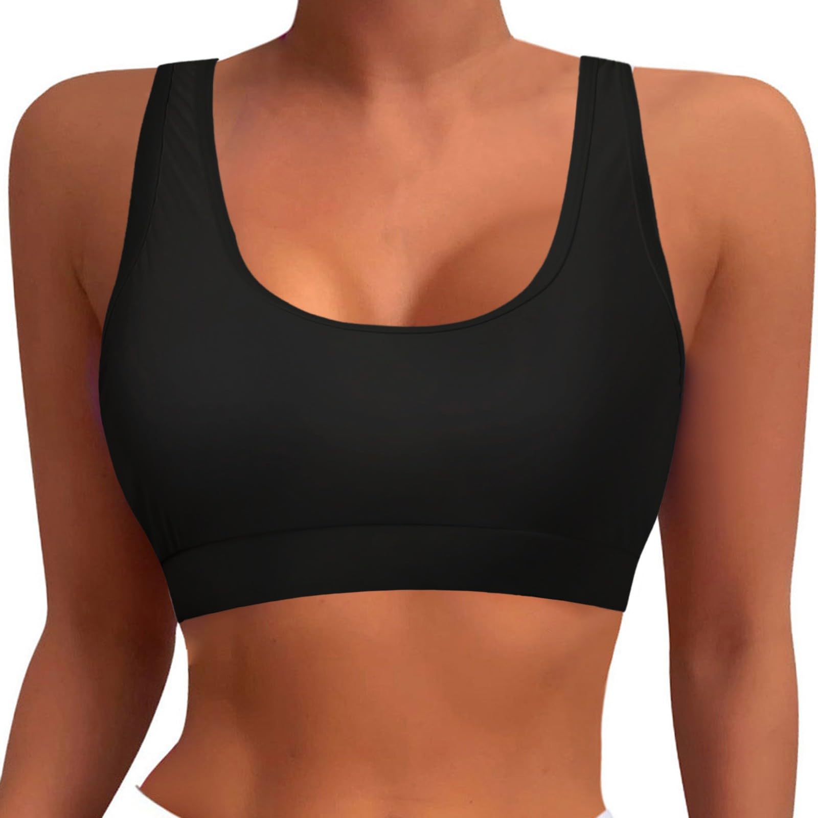 Genérico Top de Mujer Bañadores Deportivo Blusa Bikini Halter Sujetador Sexy Bañador Espalda Descubierta Top Bañador de Surf Blusa Natación al Aire Libre Vacaciones