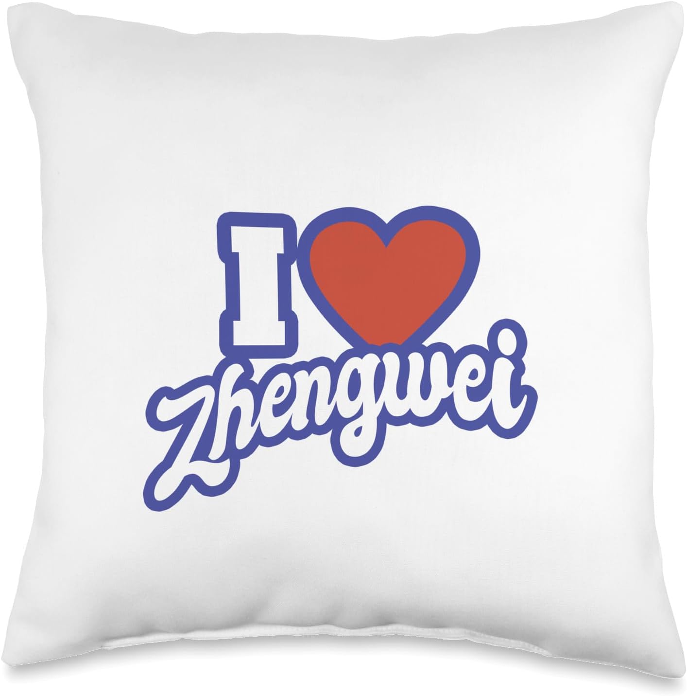 I Love Zhengwei Throw Pillow