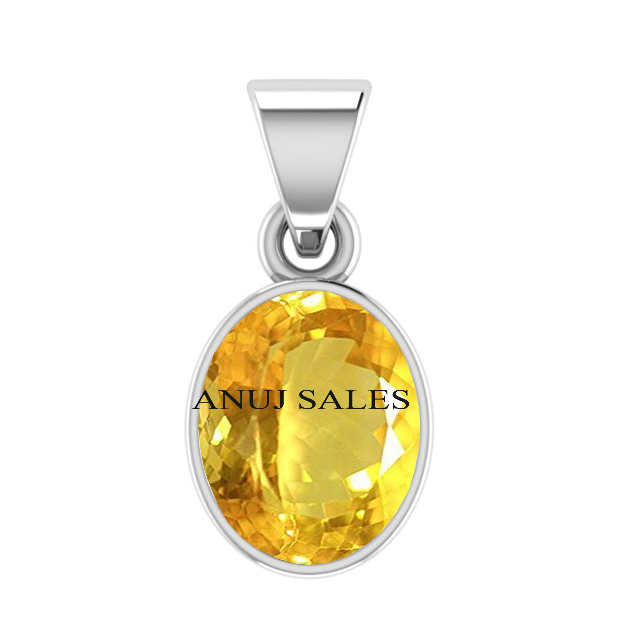 5.25 Ratti 4.00 Carat Natural Citrine Sunela Real Ashthadhatu Pendent is Made up Ashthadhatu Pendent for Men & Women-image-13