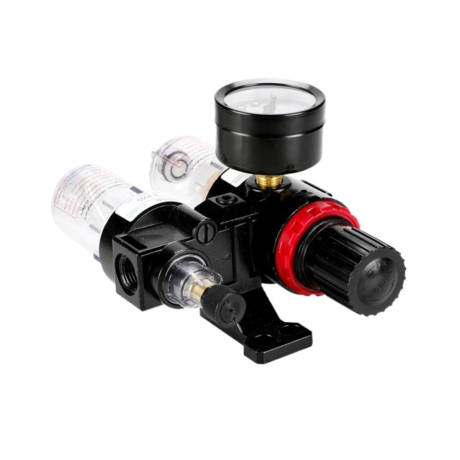 AFC2000 - Filtro separador de aceite y agua para compresor, válvula reductora de presión de aire (AFC-EU- SM+PM)