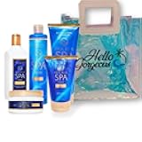 Ultimate TRUE BLUE SPA Super Gift Set – Bath&BodyWo Exclusive Collection Luxury 5-Piece with HELLO GORGEOUS Bag