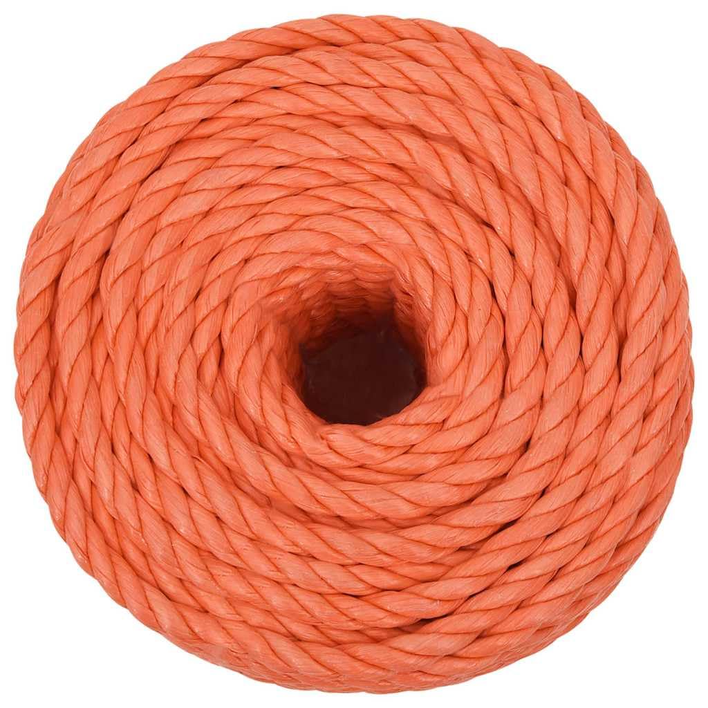 Arbeitsseil Orange 16 mm 50 m Polypropylen Gedrehtes Seil