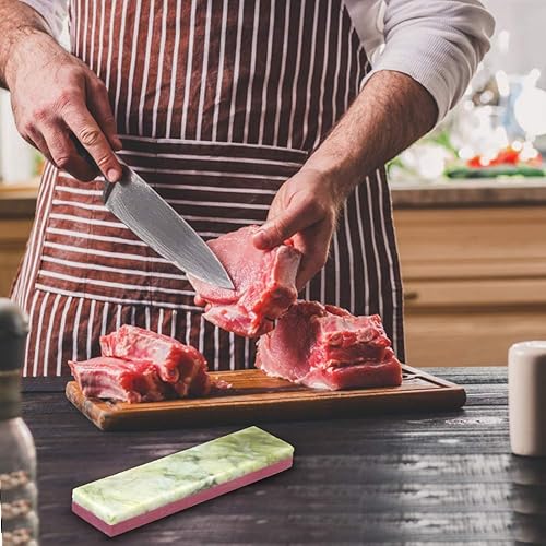 Miniatura 6 de Piedra de afilar cuchillos, piedra de afilar 300010000 piedra de afilar para herramienta de cuchillo de cocina (verde)