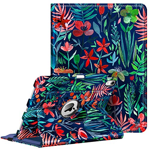 Fintie Rotating Case for iPad Air 5th Generation (2022) / iPad Air 4th Generation (2020) 10.9 Inch with Pencil Holder - 360 Degree Rotating Stand Cover with Auto Sleep/Wake, Jungle Night