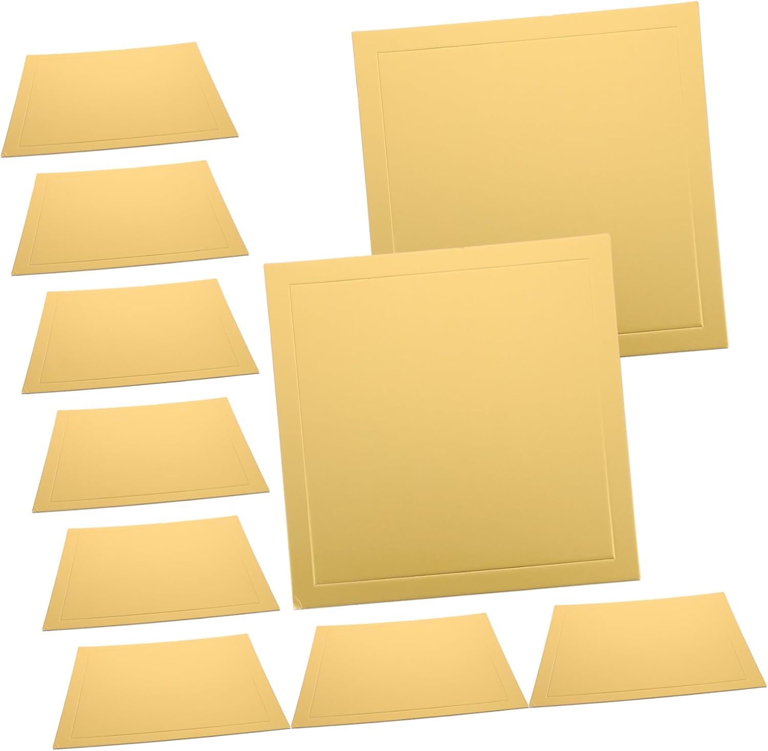 IMIKEYA 5pcs Thickened Cake Paper Board Cake Holder Base Square Baking Base Decorations Supplies
