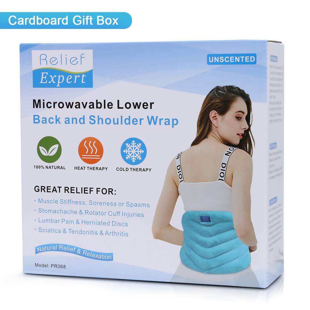 Relief Expert Microwave Heating pad for Lower Back Pain Relief