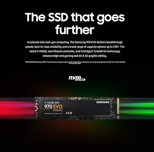 Vista 16 de Samsung 970 EVO