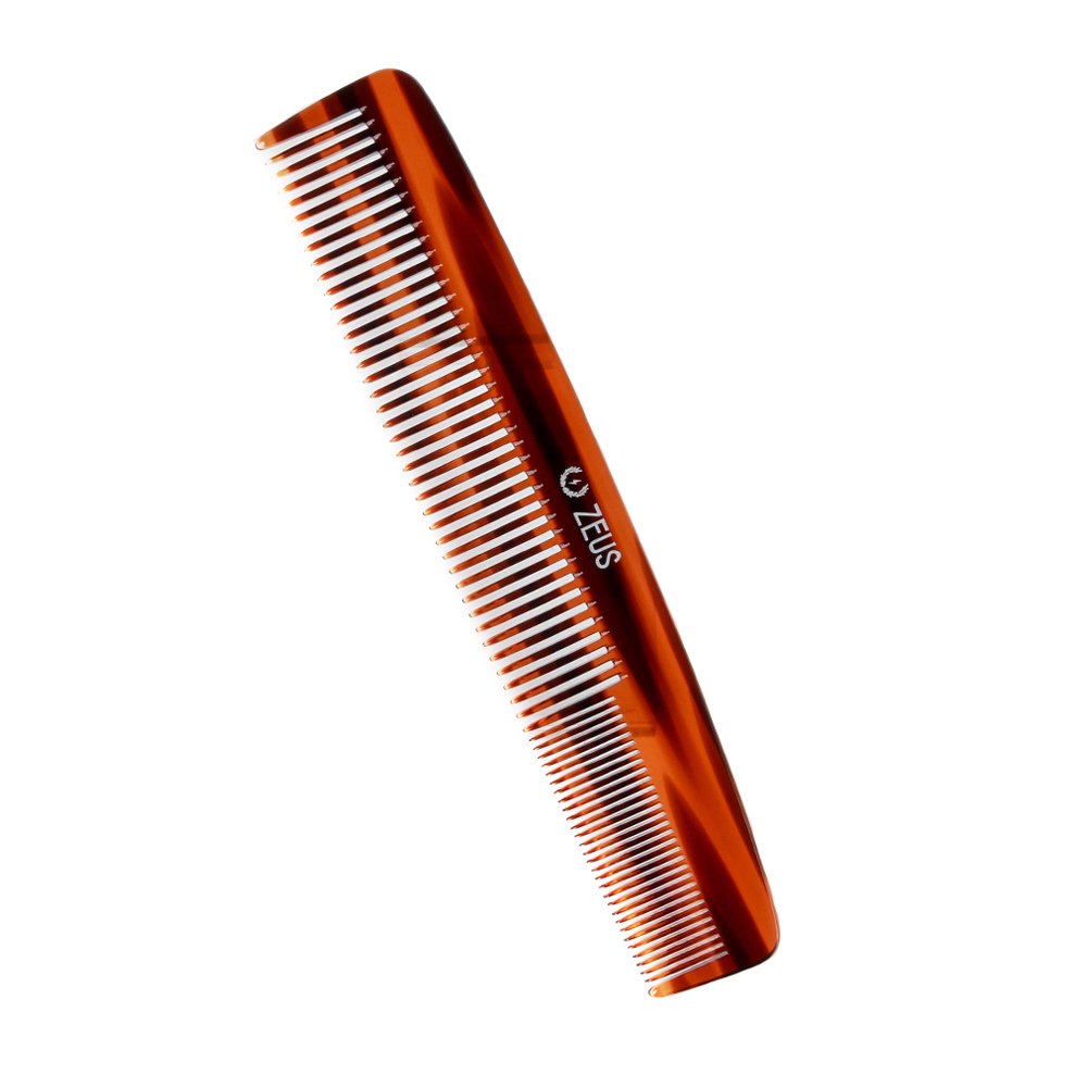 7.5” Large Beard & Mustache Comb, Handmade Saw-Cut Comb for Men’s Grooming, Anti-Static, Ultra-Smooth Finish for Snag-Free Styling (Traditional) C11