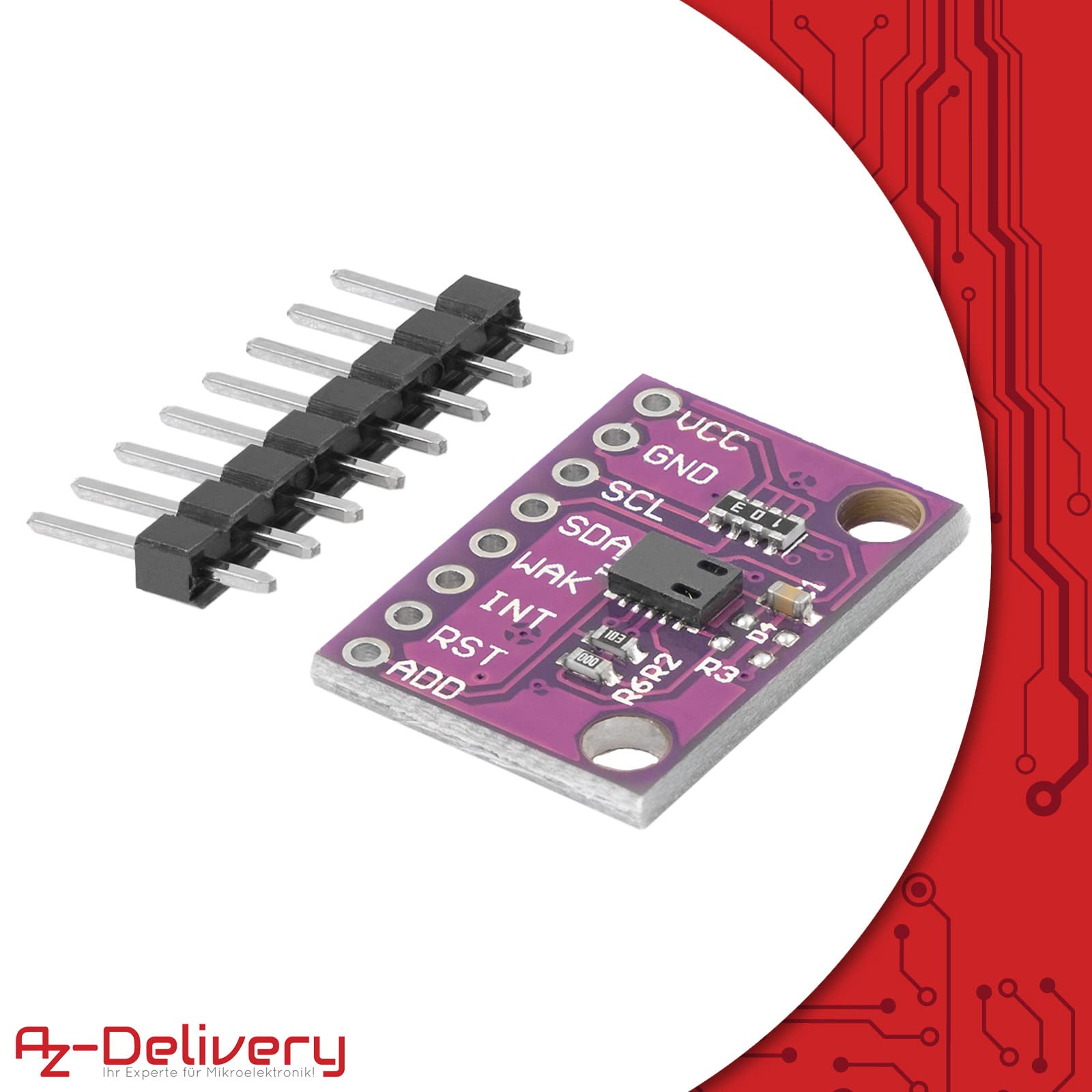 AZDelivery 5 x Kohlendioxid-Gassensor Metalloxid Sensor mit hochempfindlichem On-Board-Detektionssensormodul für die Luftqualität