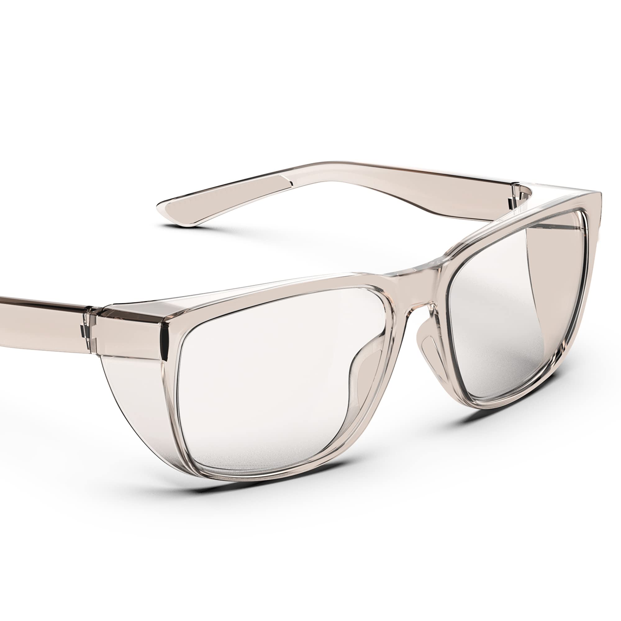 TOREGE Safety Glasses, Stylish Safety Goggles Eye Protection Anti-Fog & Scratch Resistant With Anti-Blue Light Lenses For Men