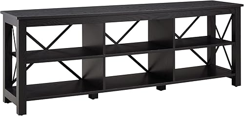 Miniatura 10 de Henn&Hart Soporte rectangular de TV para televisores de hasta 55 pulgadas en blanco, soportes de TV para la sala de estar Blanco,Marrón aliso,Negro