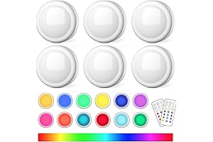 Battery Operated LED Push Lights Under Cabinet for Bedroom