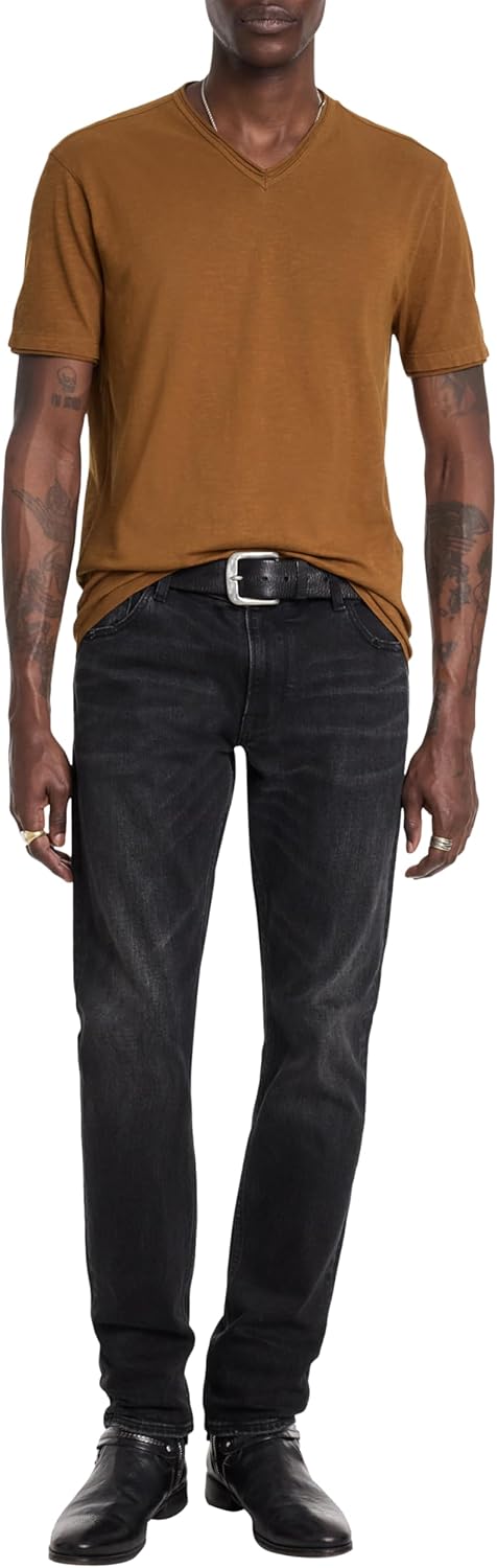 John Varvatos Mens Miles V-Neck Tee - Image 3
