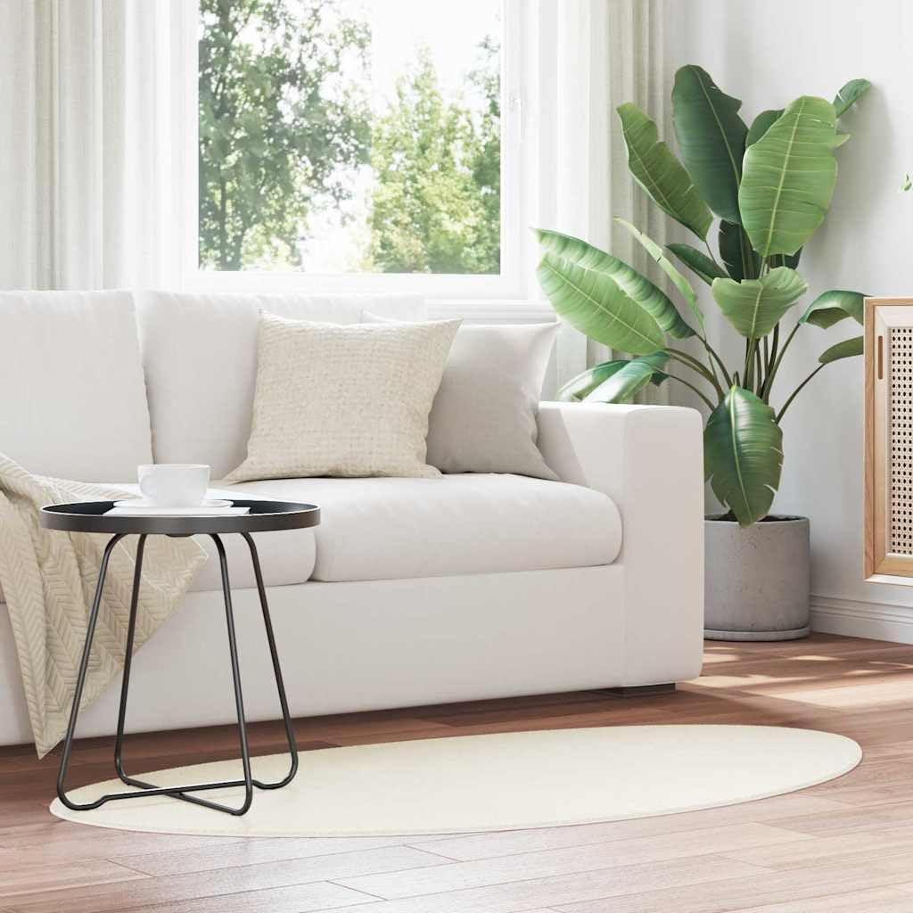 Tapis antidérapant et lavable HUARTE crème pour intérieur