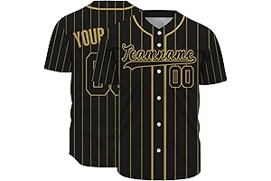Custom Pinstripe Baseball Jersey: Embody Your Team Spirit
