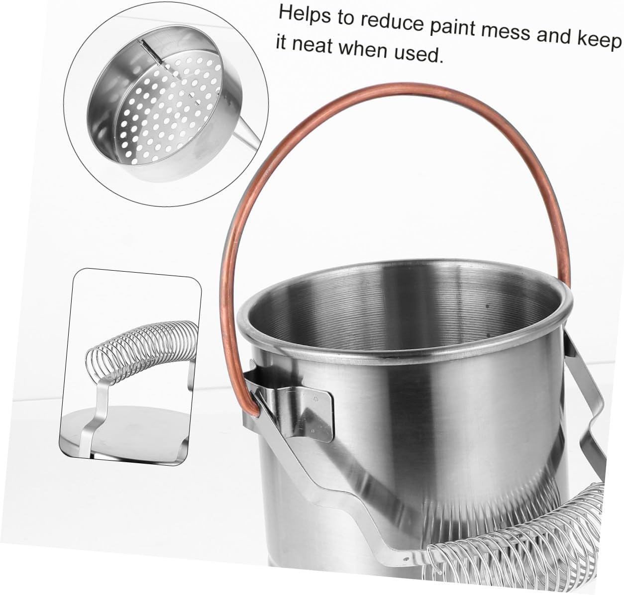 Veemoon Artist Brush Washer Stainless Steel Brush Cleaner for Painting